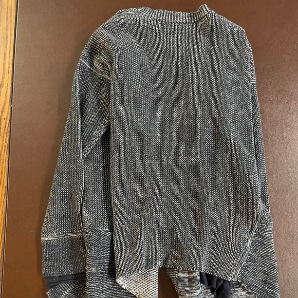 Lululemon. Blue and Gray Sweater Cardigan. Size 8. (Accepting Offers) - Picture 1 of 6